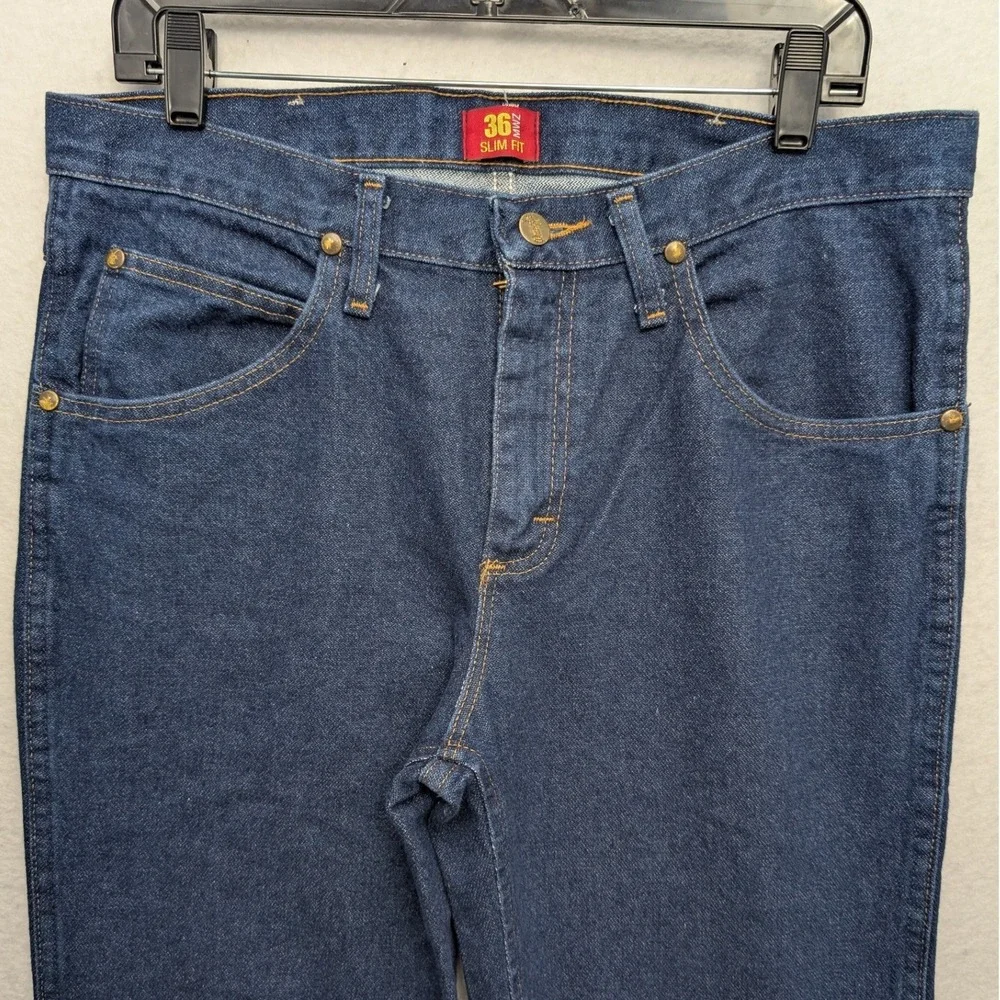 Wrangler Jeans Men 33x30 Blue 36MWZ Slim Fit Cowboy‎ Cut Denim